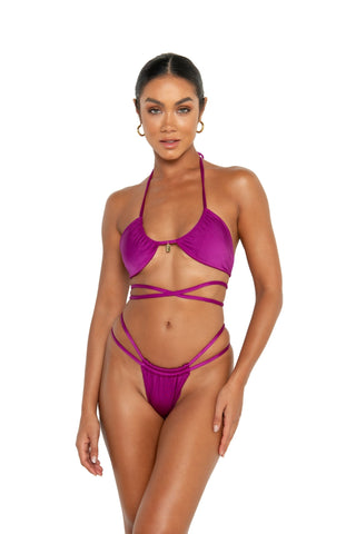 SICILY IRIS - HALTER BIKINI TOP